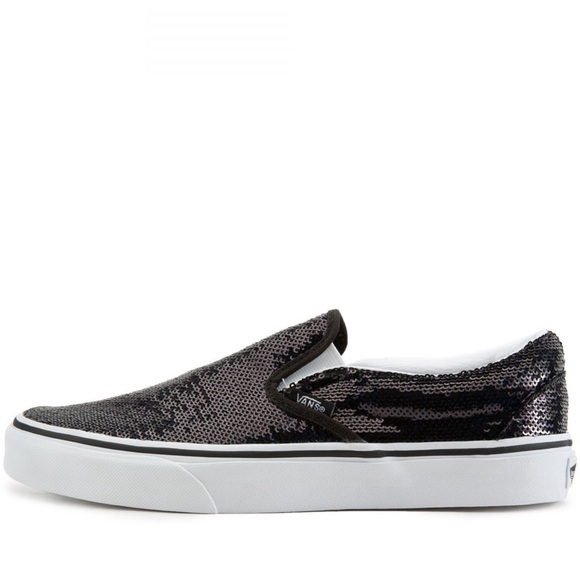 Vans Classic Slip On Black Micro Sequins Slip-On Sneakers - Picture 4 of 4